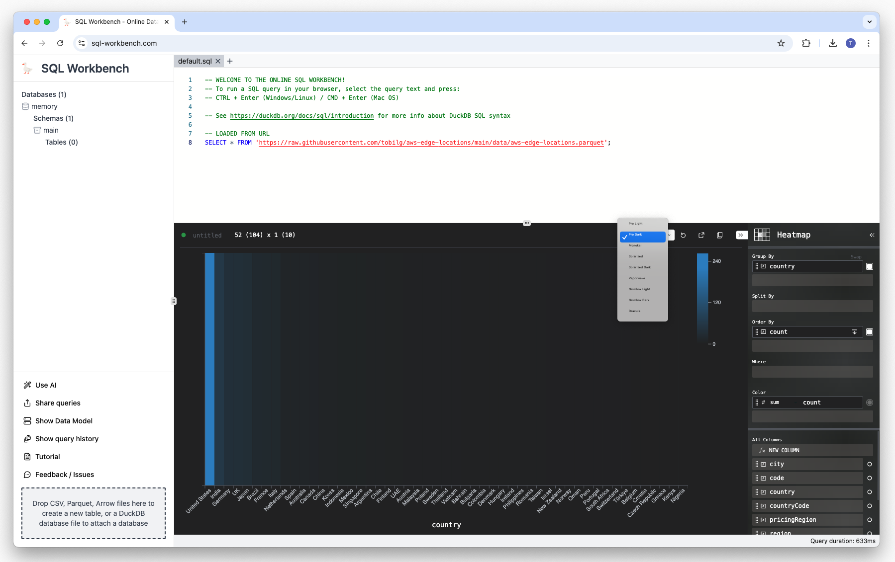 Export SQL Results to CSV, JSON & Charts - SQL Workbench